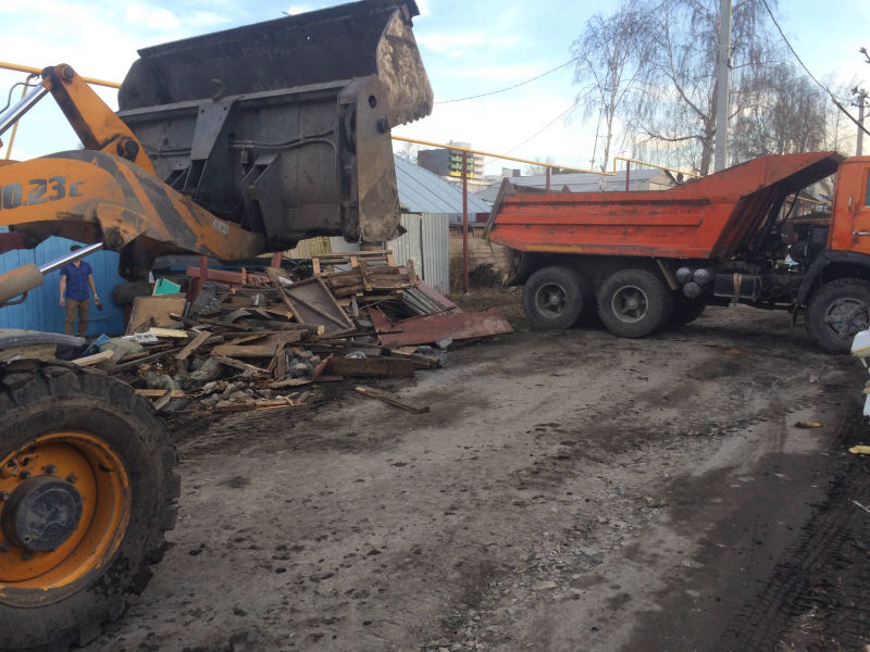 Вывоз строительного мусора с частного сектора в Екатеринбурге